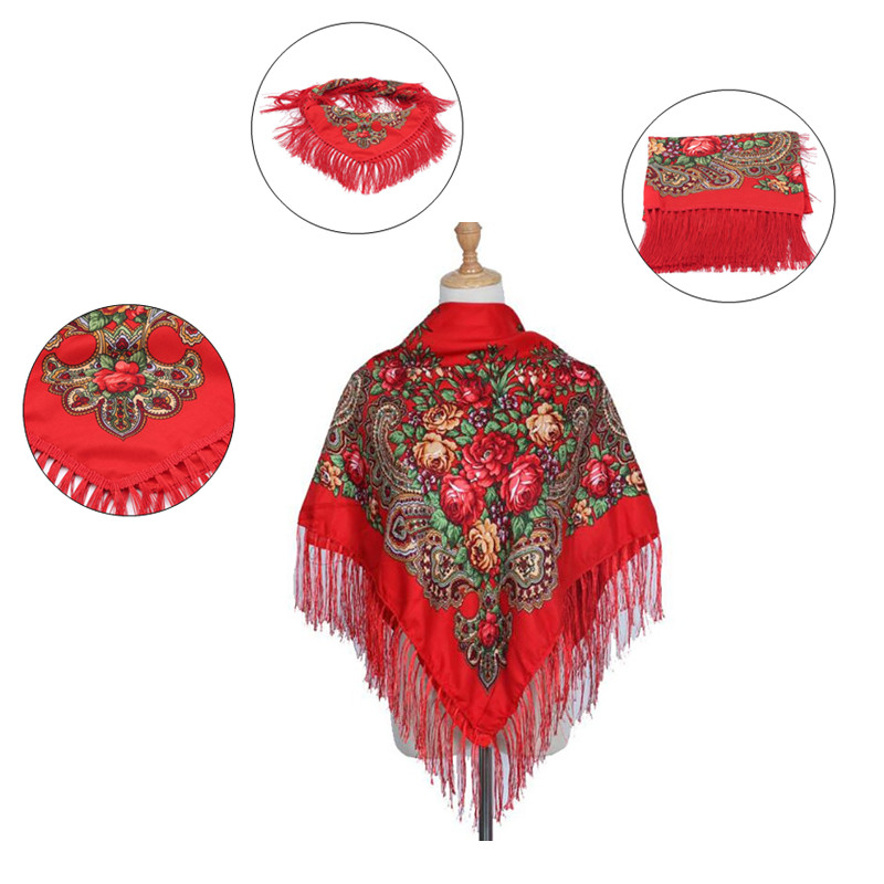 Retro Printed Scarf Winter Boh - Winter Ethnic Fashion For Women recension och pris
