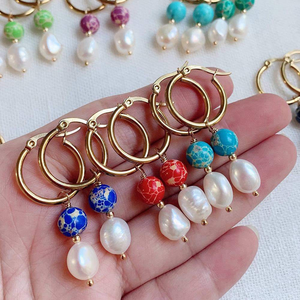 Natural Freshwater Baroque Pea - Aura Ethnic Fashion recension och pris