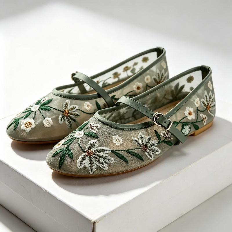 Mesh Embroidered Leisure Balle - Women'S Ethnic Fashion Brands recension och pris