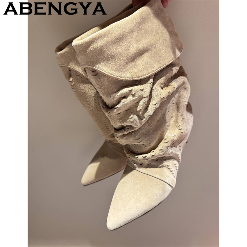 Women's Mid Calf Short Boots 2 - New Ethnic Fashion recension och pris