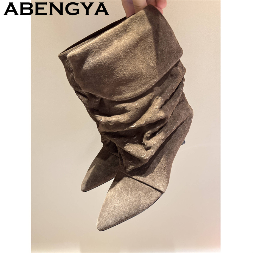 Women's Mid Calf Short Boots 2 - New Ethnic Fashion recension och pris
