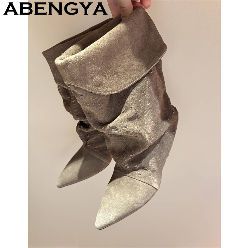 Women's Mid Calf Short Boots 2 - New Ethnic Fashion recension och pris
