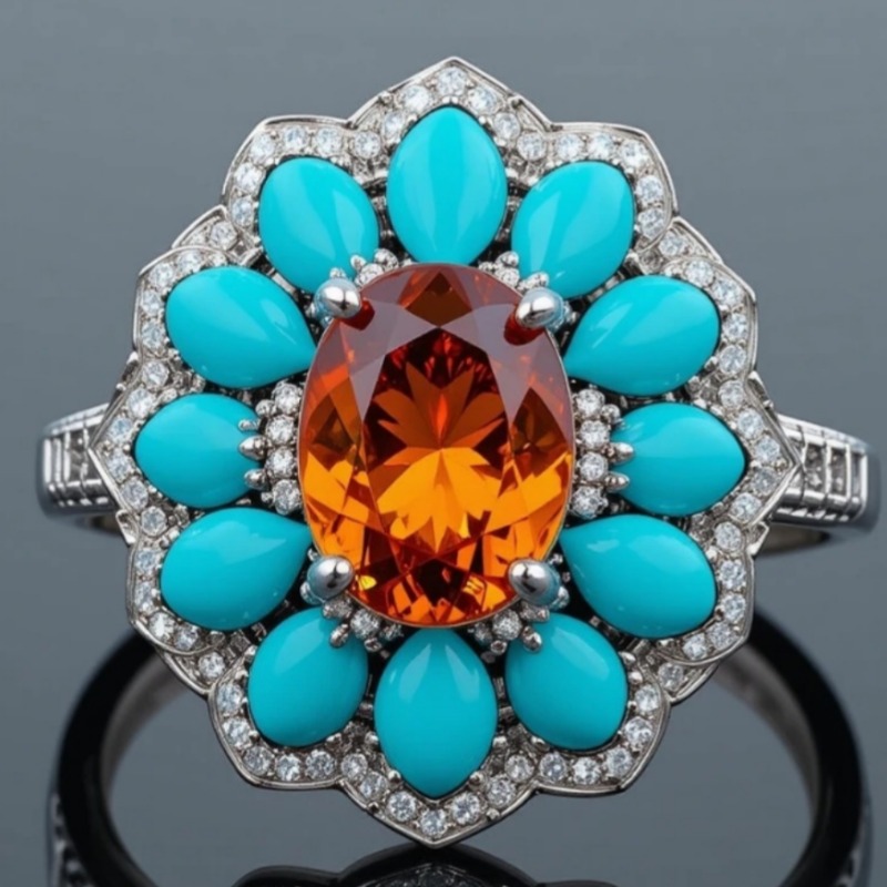 Ethnic Style Synthetic Turquoi - Ethnic Chic Fashion recension och pris
