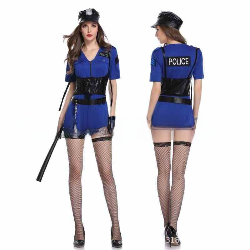 Halloween Police Woman Uniform - Ethnic Wear Fashion Brand recension och pris