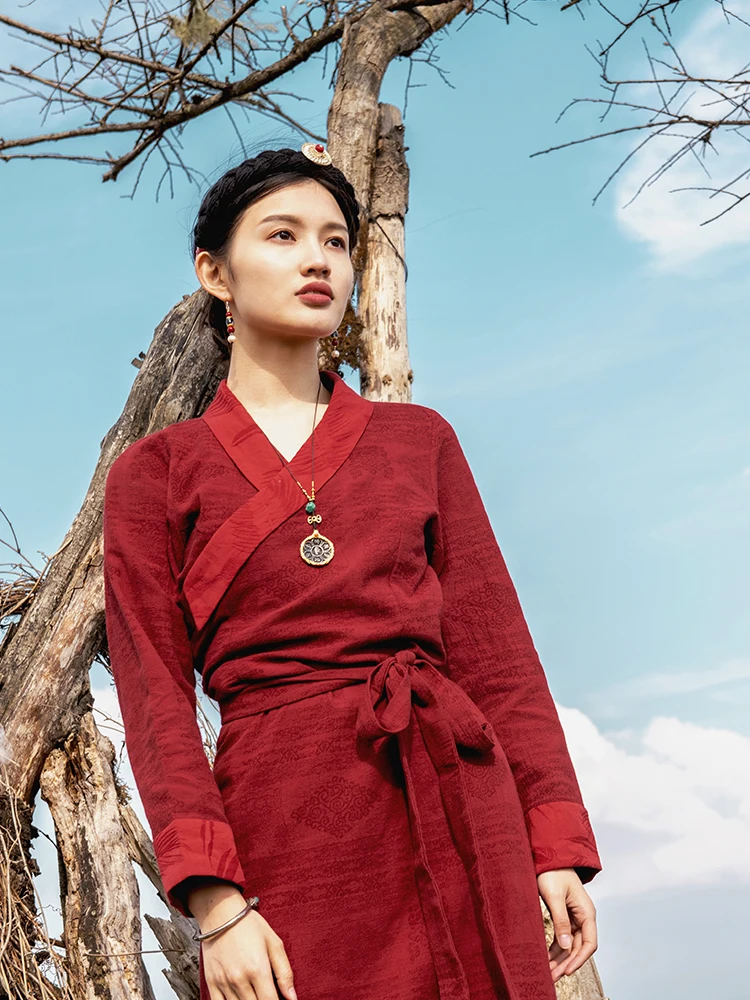 Tibetan Dress Daily Wear Dress - Ethnic Fashion Wear recension och pris