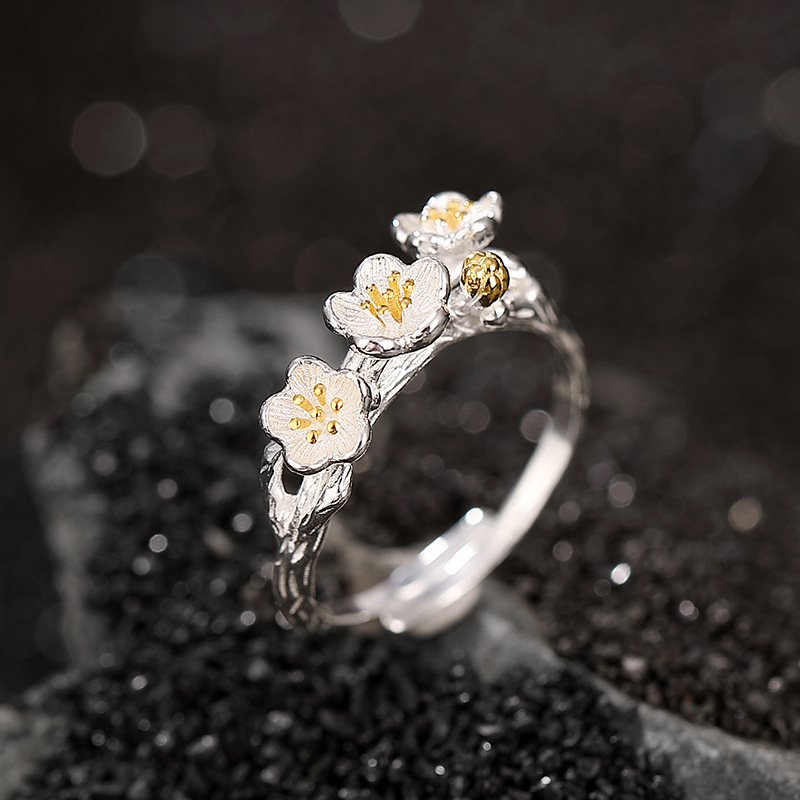 925 Sterling Silver Flower bra - Ethnic Fashion Wear recension och pris
