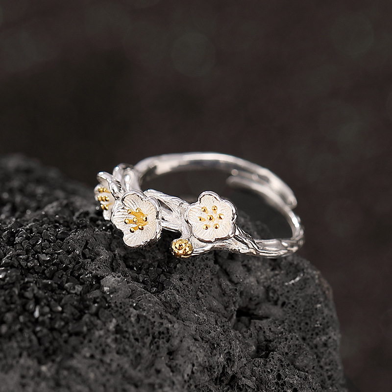 925 Sterling Silver Flower bra - Ethnic Fashion Wear recension och pris