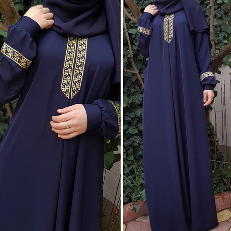 Muslim Ethnic Style Print Abay - Winter Ethnic Fashion For Women recension och pris