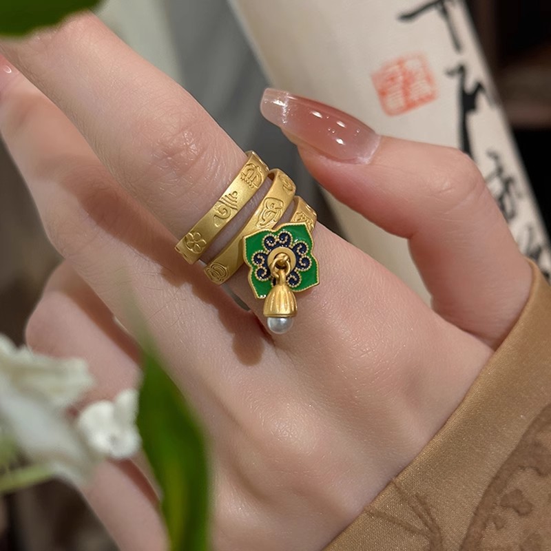 New in Charm Green Enamel Flow - Ethnic Fashion Wear recension och pris