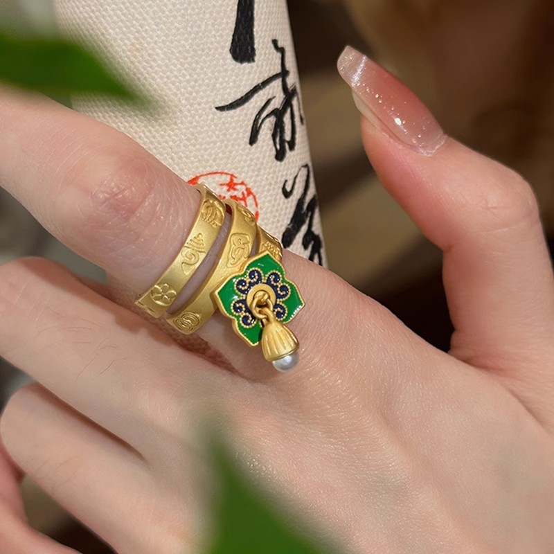 New in Charm Green Enamel Flow - Ethnic Fashion Wear recension och pris