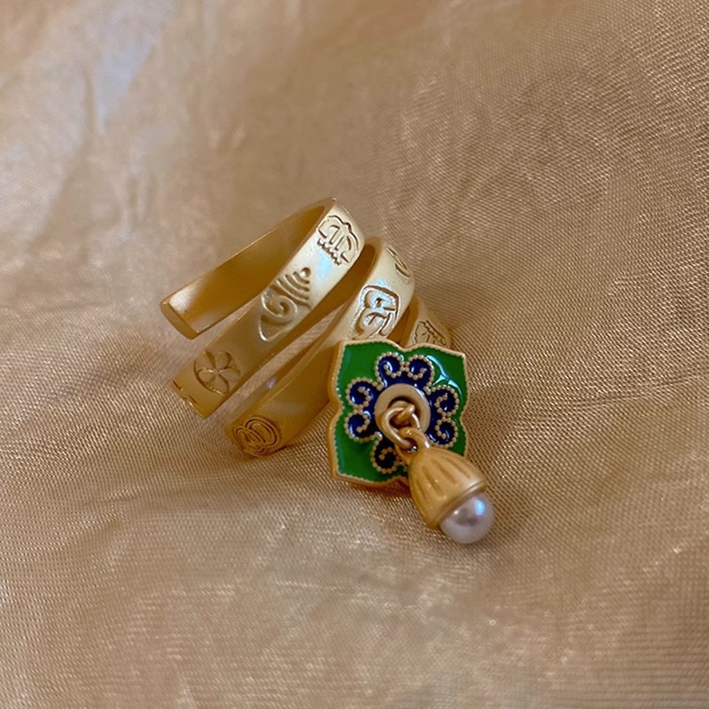 New in Charm Green Enamel Flow - Ethnic Fashion Wear recension och pris