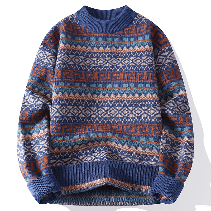 Trendy Men's Round Neck Sweate - Ethnic Fashion Wear recension och pris