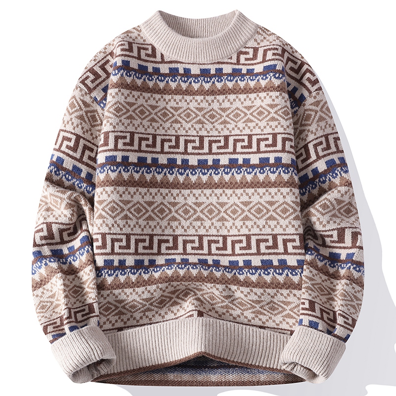 Trendy Men's Round Neck Sweate - Ethnic Fashion Wear recension och pris