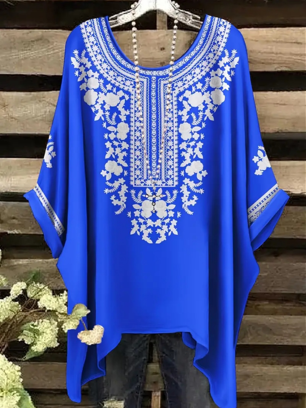 Bohemian Chic Oversized T-Shir - Ethnic Chic Fashion recension och pris