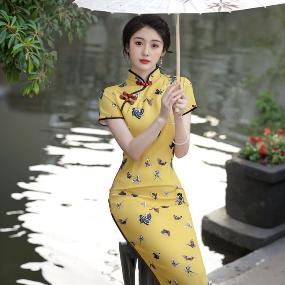 Qipao Dress for Women Clothing - Ethnic Fashion Wear recension och pris