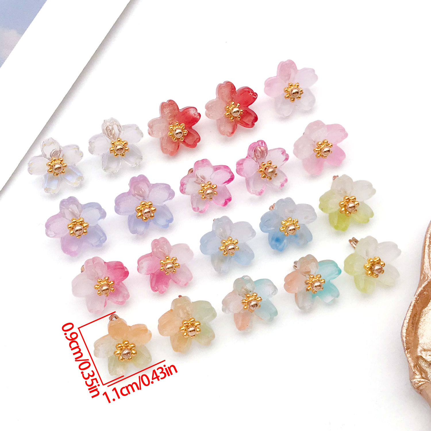 10/20pcs Vibrant Glass Cherry  - Ethnic Fashion Wear recension och pris